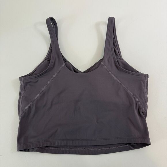 Women's Athletic Sports Bra Crop Tank Top Shelf Bra Removable Cups Size M Medium - Picture 2 of 8
